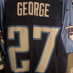 VTG Eddie George ten. Titans Nike NFL jersey, szL.